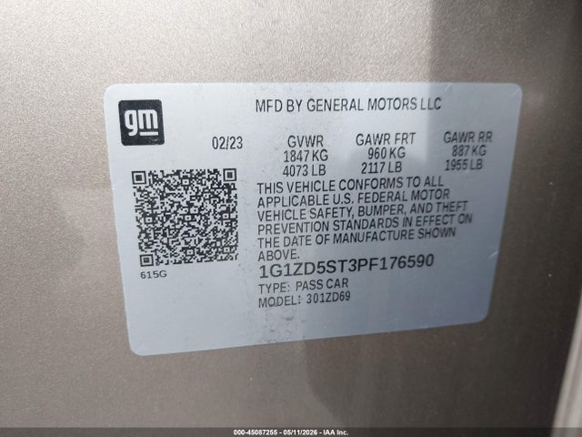 Chevrolet Malibu Fwd 1lt