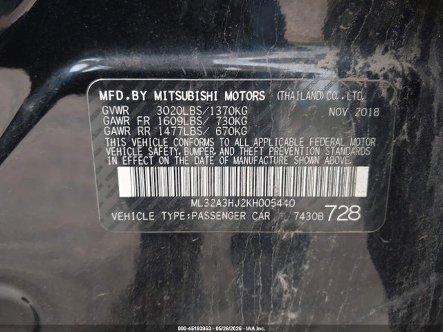 Mitsubishi Mirage Es