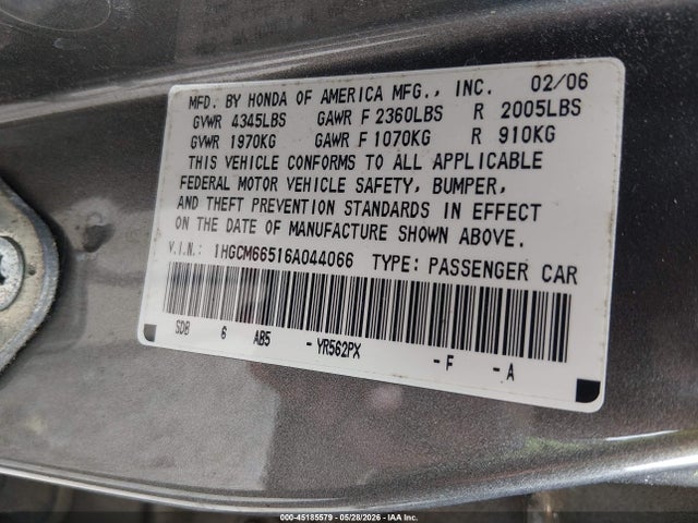 Honda Accord 3.0 Ex