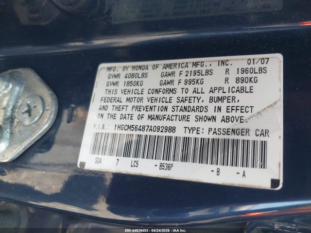 Honda Accord 2.4 Lx