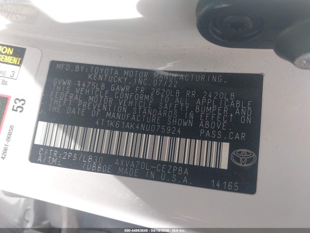 Toyota Camry Xse