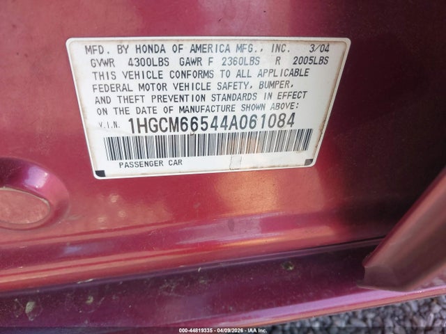 Honda Accord 3.0 Ex
