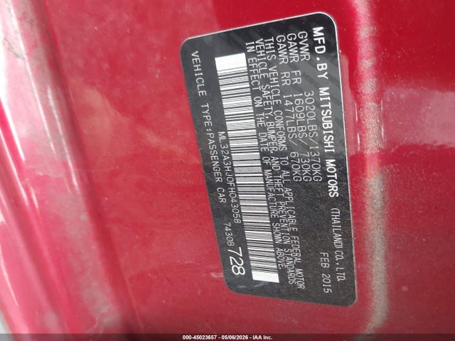 Mitsubishi Mirage De