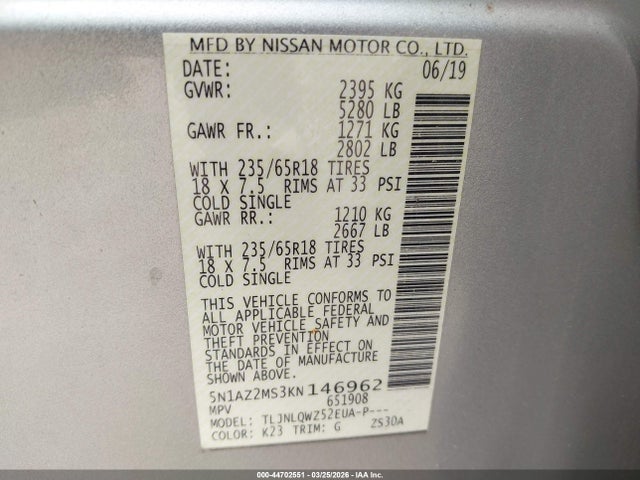 Nissan Murano Sv
