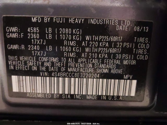 Subaru Outback 2.5i Premium