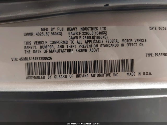 Subaru Legacy 2.5i