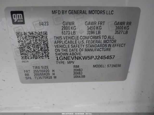 Chevrolet Traverse Awd High Country