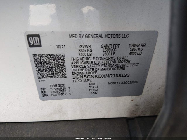 Chevrolet Tahoe 2wd Lt