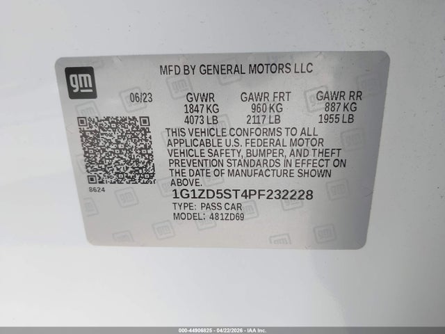 Chevrolet Malibu Fwd 1lt
