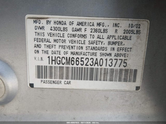 Honda Accord 3.0 Ex