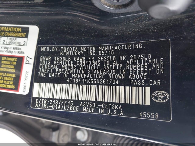Toyota Camry Se