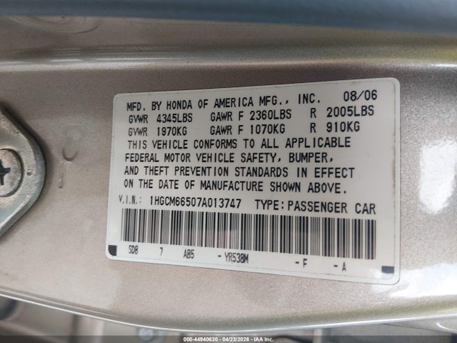 Honda Accord 3.0 Ex