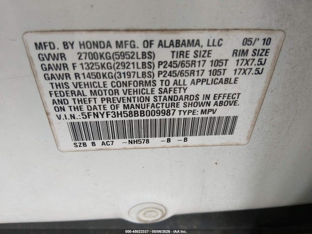 Honda Pilot Ex-l