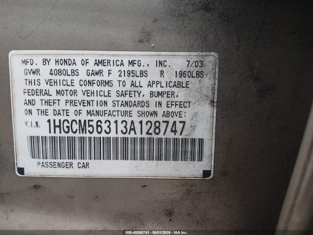 Honda Accord 2.4 Lx