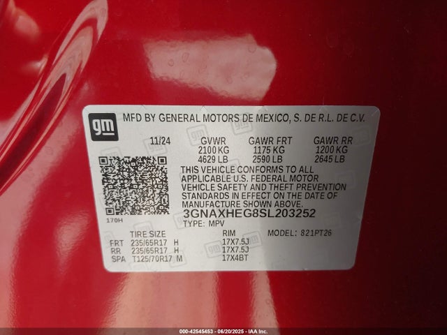 Chevrolet Equinox Fwd Lt