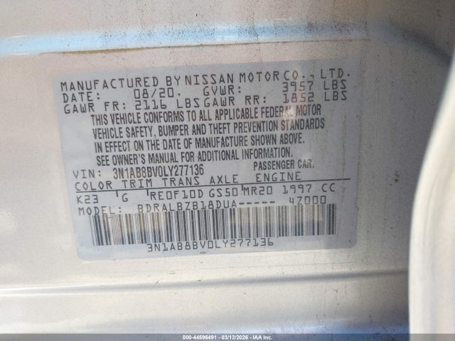 Nissan Sentra S Xtronic Cvt