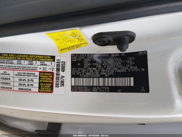 Toyota Sienna Le 7 Passenger