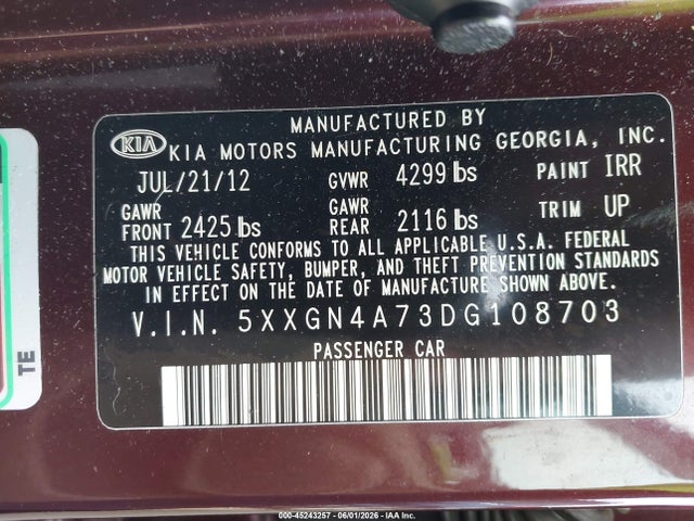 Kia Optima Ex