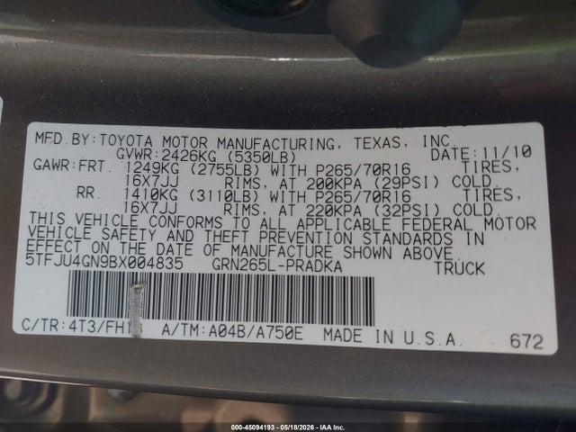 Toyota Tacoma Prerunner V6