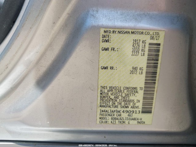 Nissan Altima 2.5 Sl