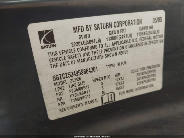 Saturn Vue V6