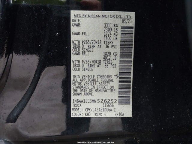 Nissan Titan S 4x4
