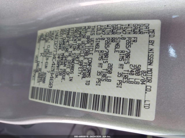 Nissan Frontier Xe-v6