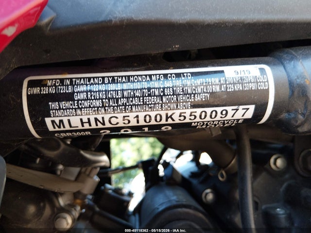 Honda Cbr300 R