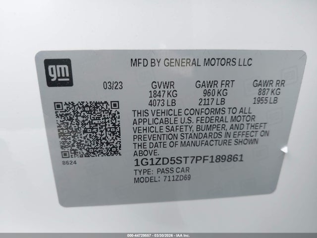 Chevrolet Malibu Fwd 1lt