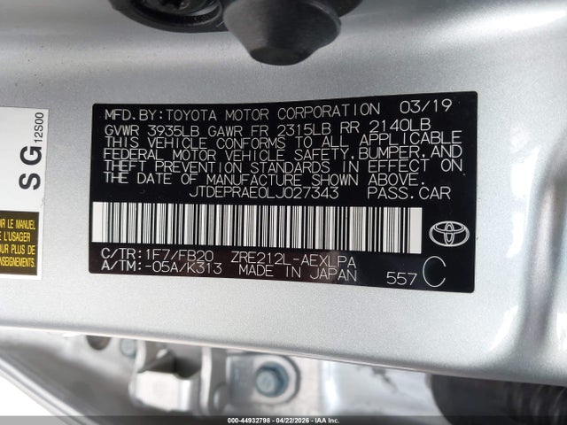 Toyota Corolla Le