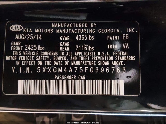 Kia Optima Lx