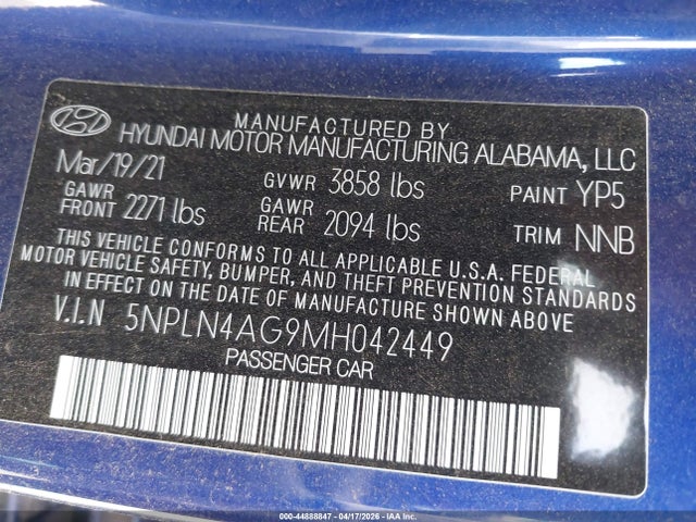Hyundai ELANTRA Sel