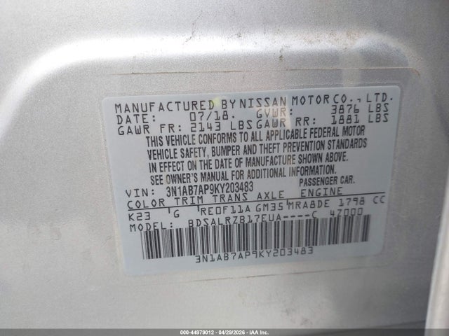Nissan Sentra Sr