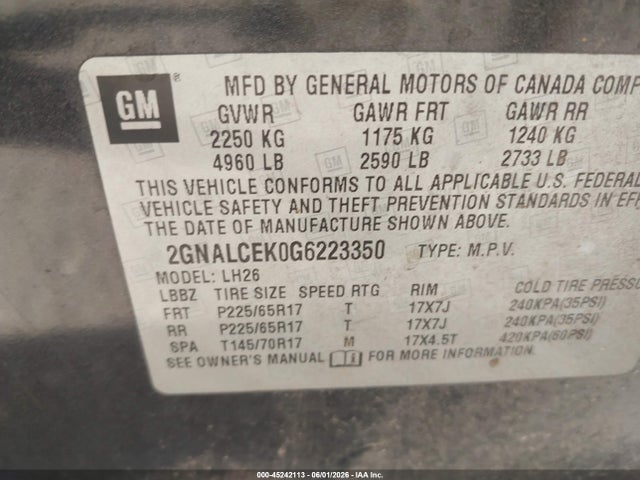 Chevrolet Equinox Lt