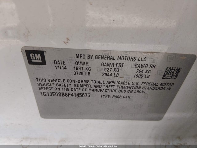 Chevrolet Sonic Ltz Auto