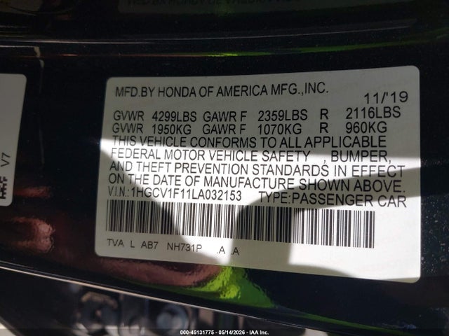 Honda Accord Lx