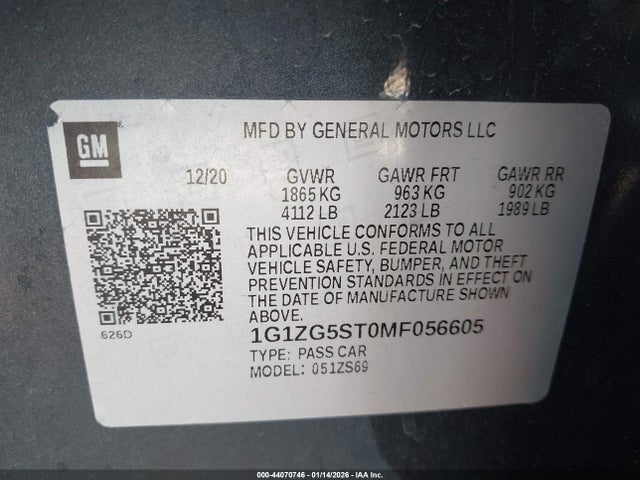 Chevrolet Malibu Fwd Rs