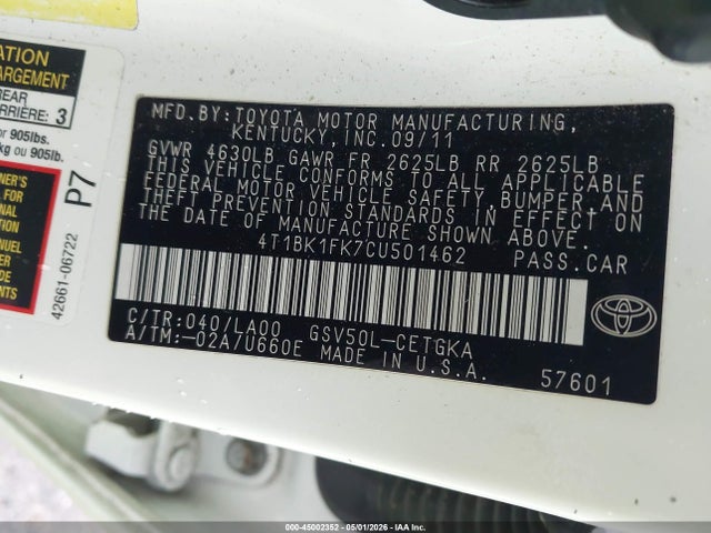Toyota Camry Xle V6