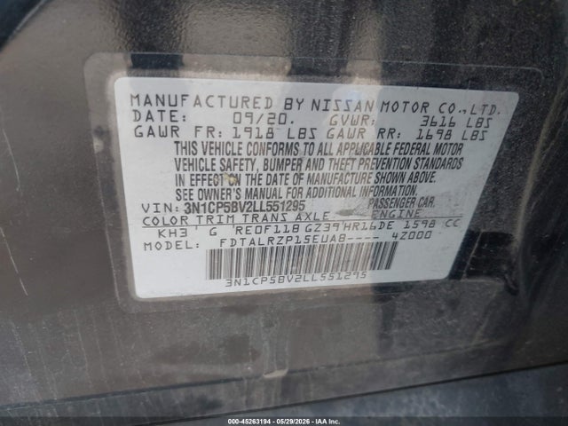 Nissan Kicks S Xtronic Cvt