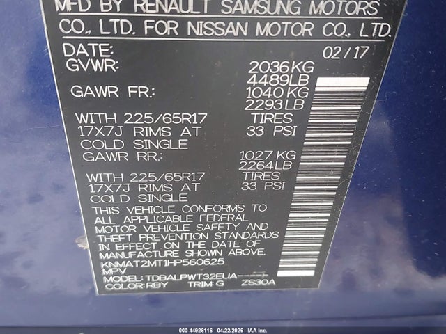 Nissan Rogue S