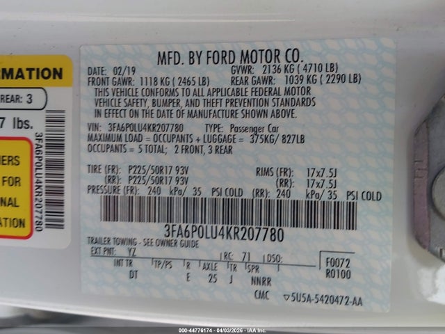 Ford Fusion Se