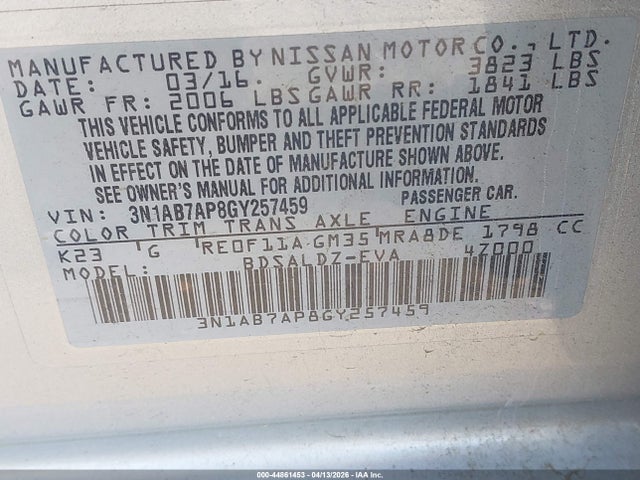 Nissan Sentra Sv