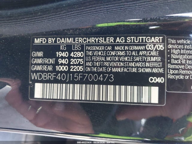 Mercedes-Benz C-Class Kompressor Sport