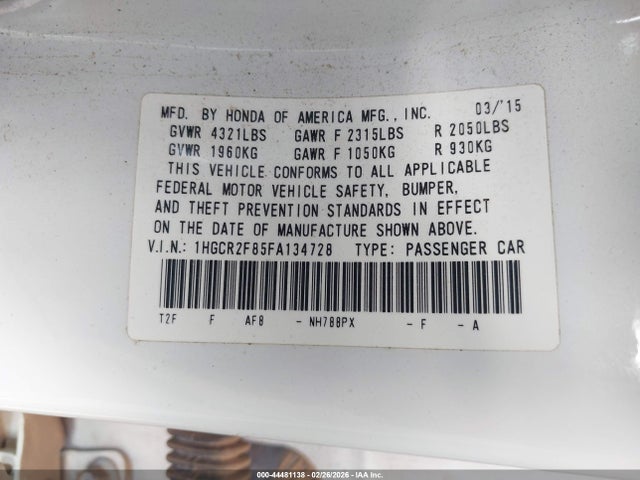 Honda Accord Ex-l