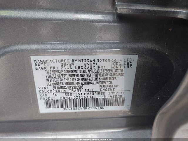 Nissan Sentra Sv Xtronic Cvt