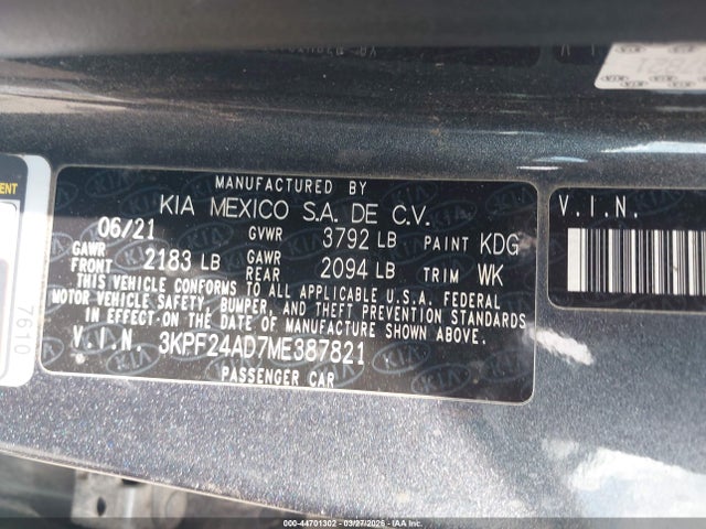 Kia Forte Lxs