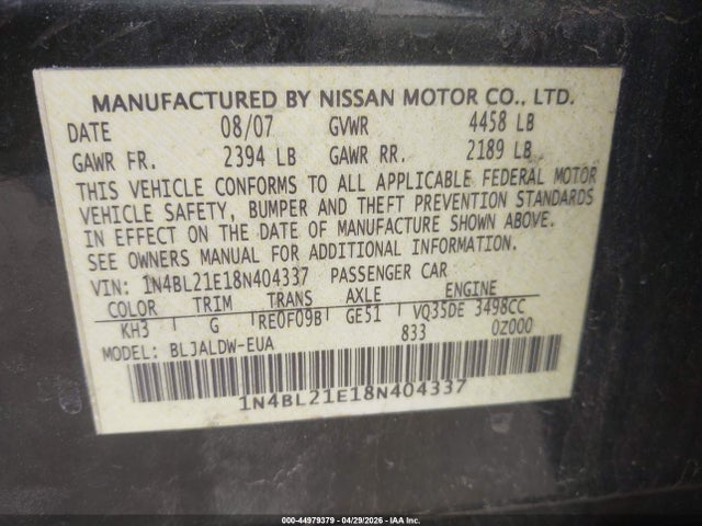Nissan Altima 3.5 Se
