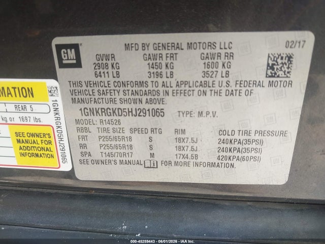 Chevrolet Traverse 1lt