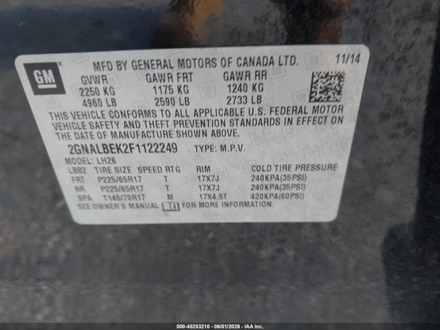 Chevrolet Equinox 1lt