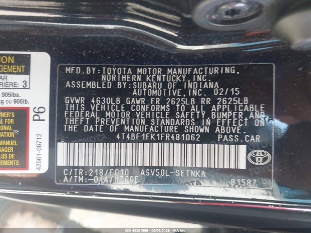 Toyota Camry Le